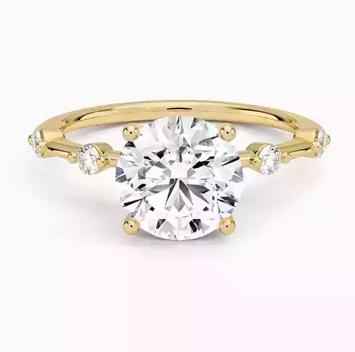 Round diamond ring