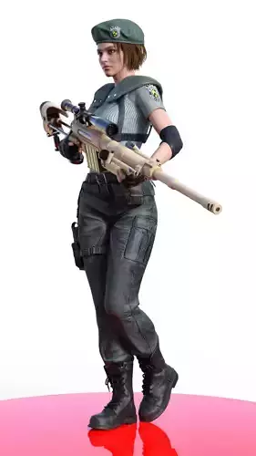 Jill Valentine STARS Unyielding Gaze Her Trusted Rifle