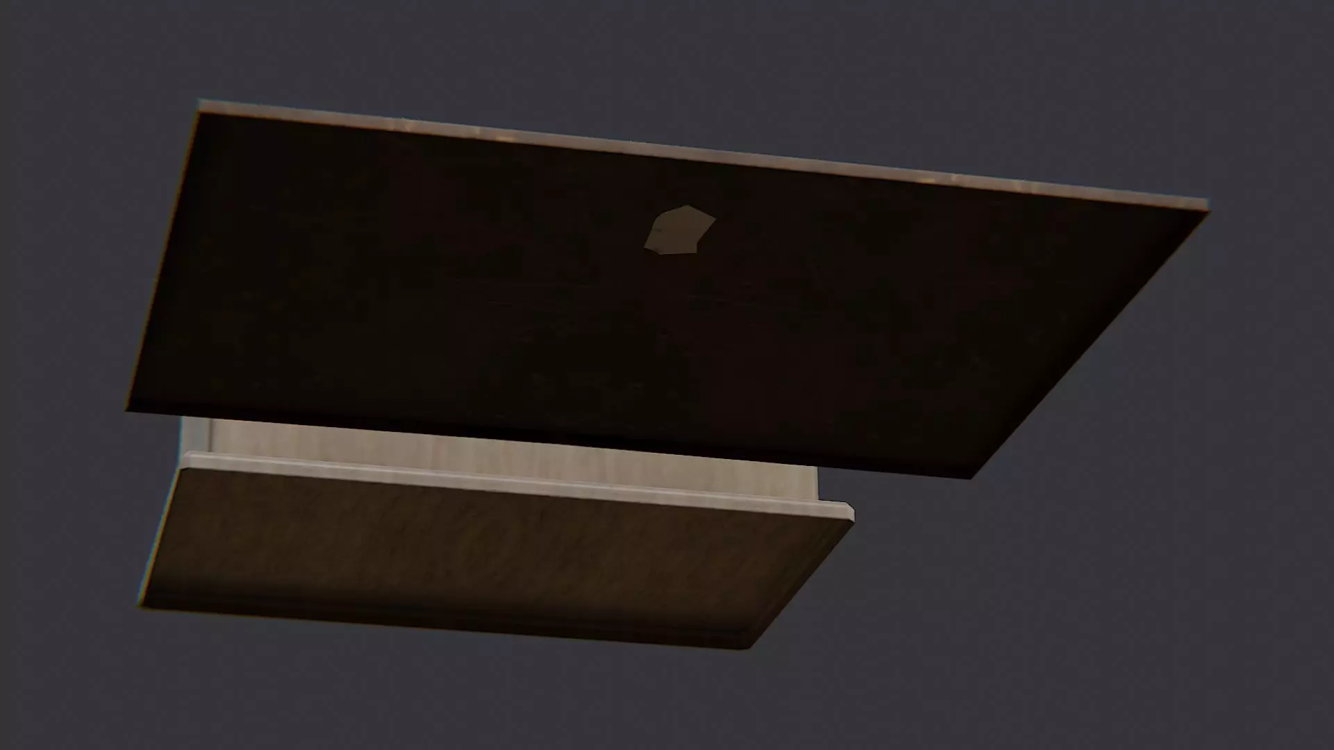 Office Paper Divider Desk Organizer Low-poly 3D model_5