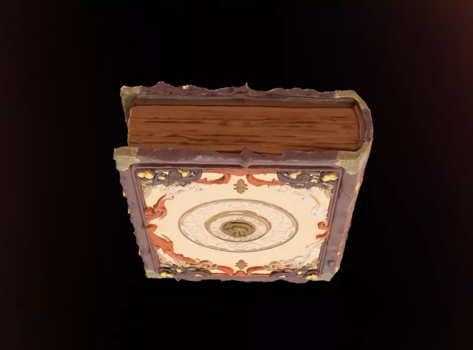 Ornate Ancient Book 3D model_4