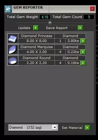 Half coverage diamond ring 02 3D print model_5