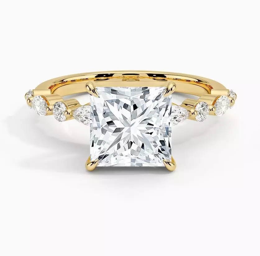 Half coverage diamond ring 02 3D print model_0