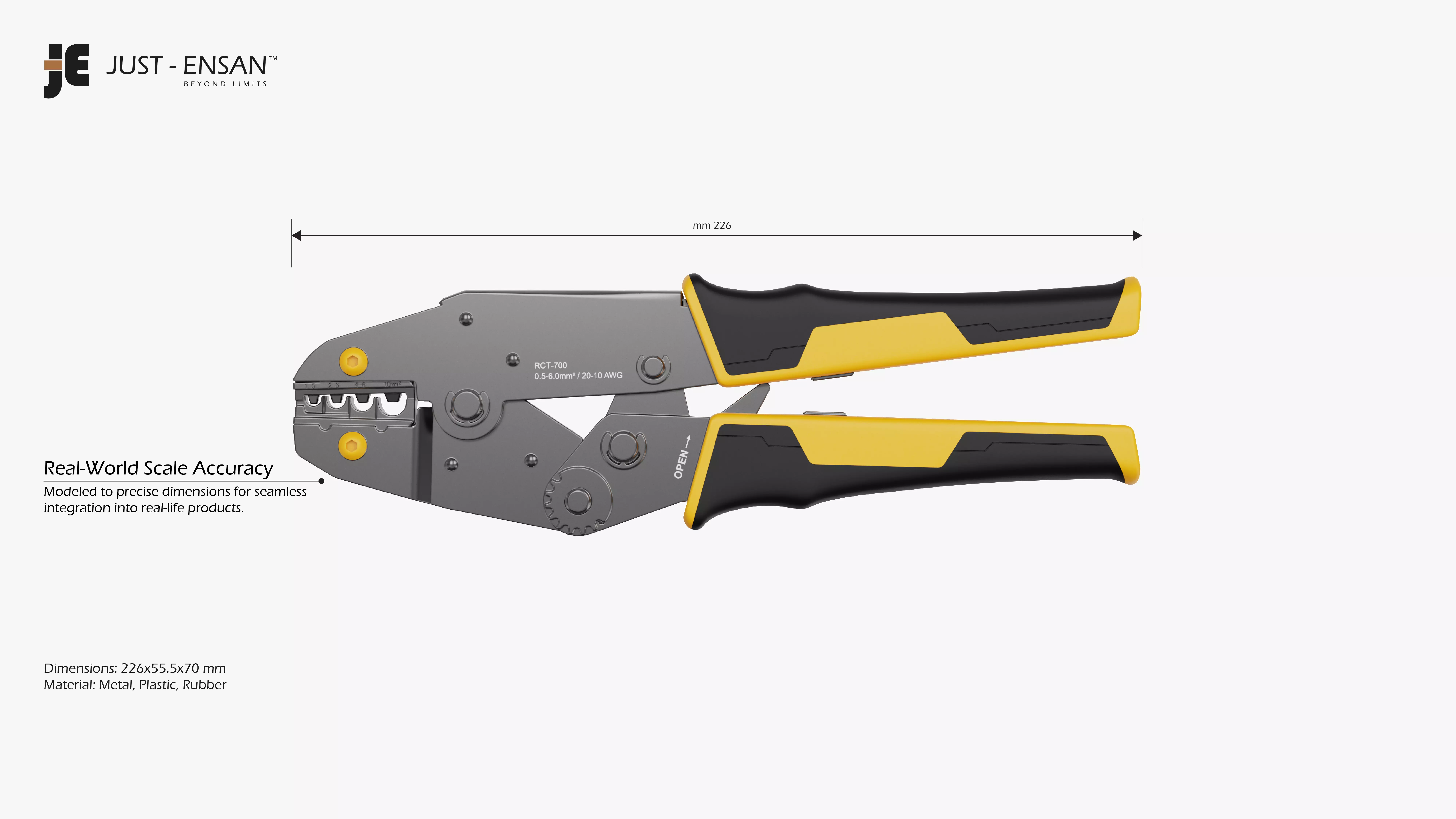 Ratchet Crimping Tool 3D model_1
