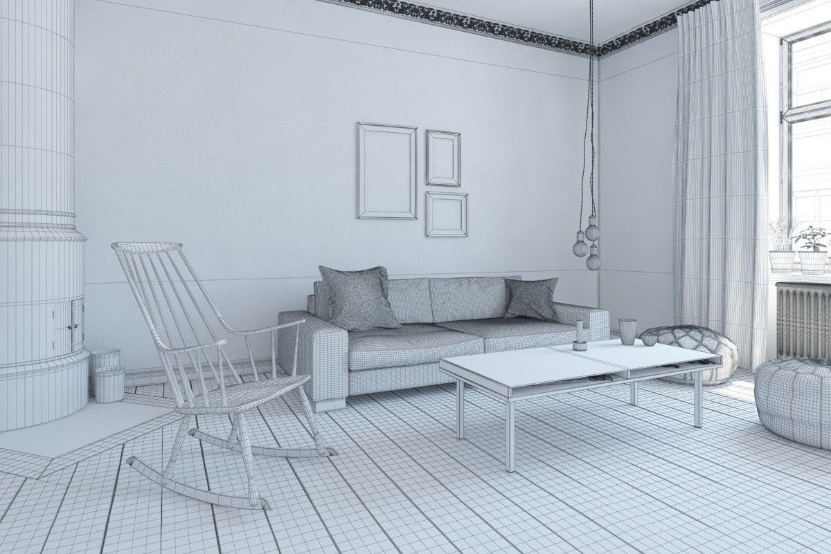 Archinteriors vol 45 - Scandinavian interior scenes 3D model_19