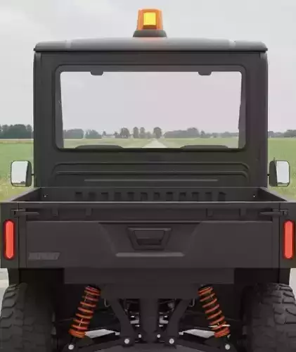 Bright Green Utility Vehicle 3D model 6