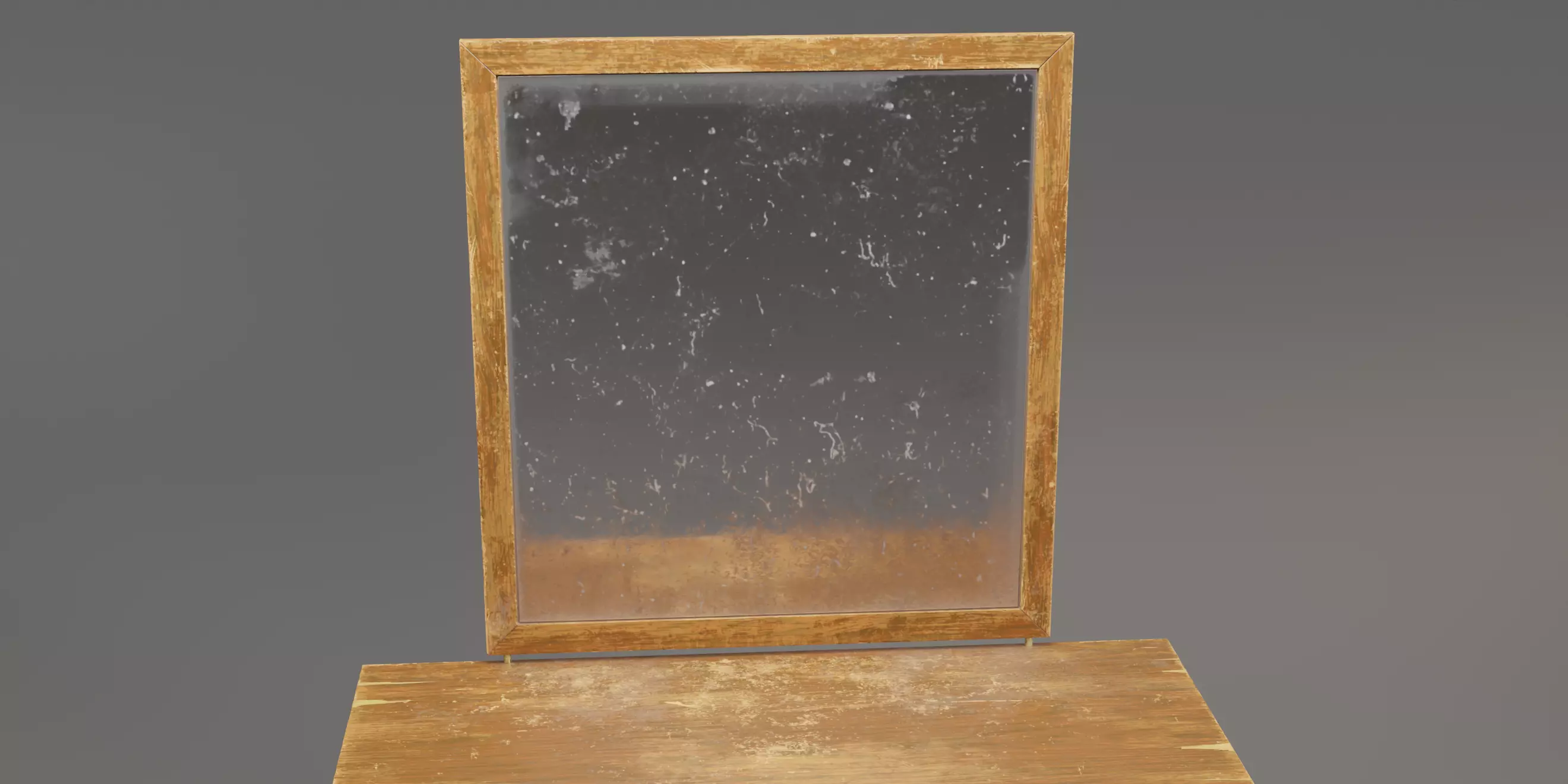 Old Dresser Low-poly 3D model_5