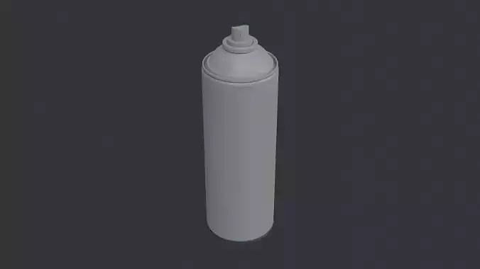 Aerosol Spray Can Asset Low-poly 3D model