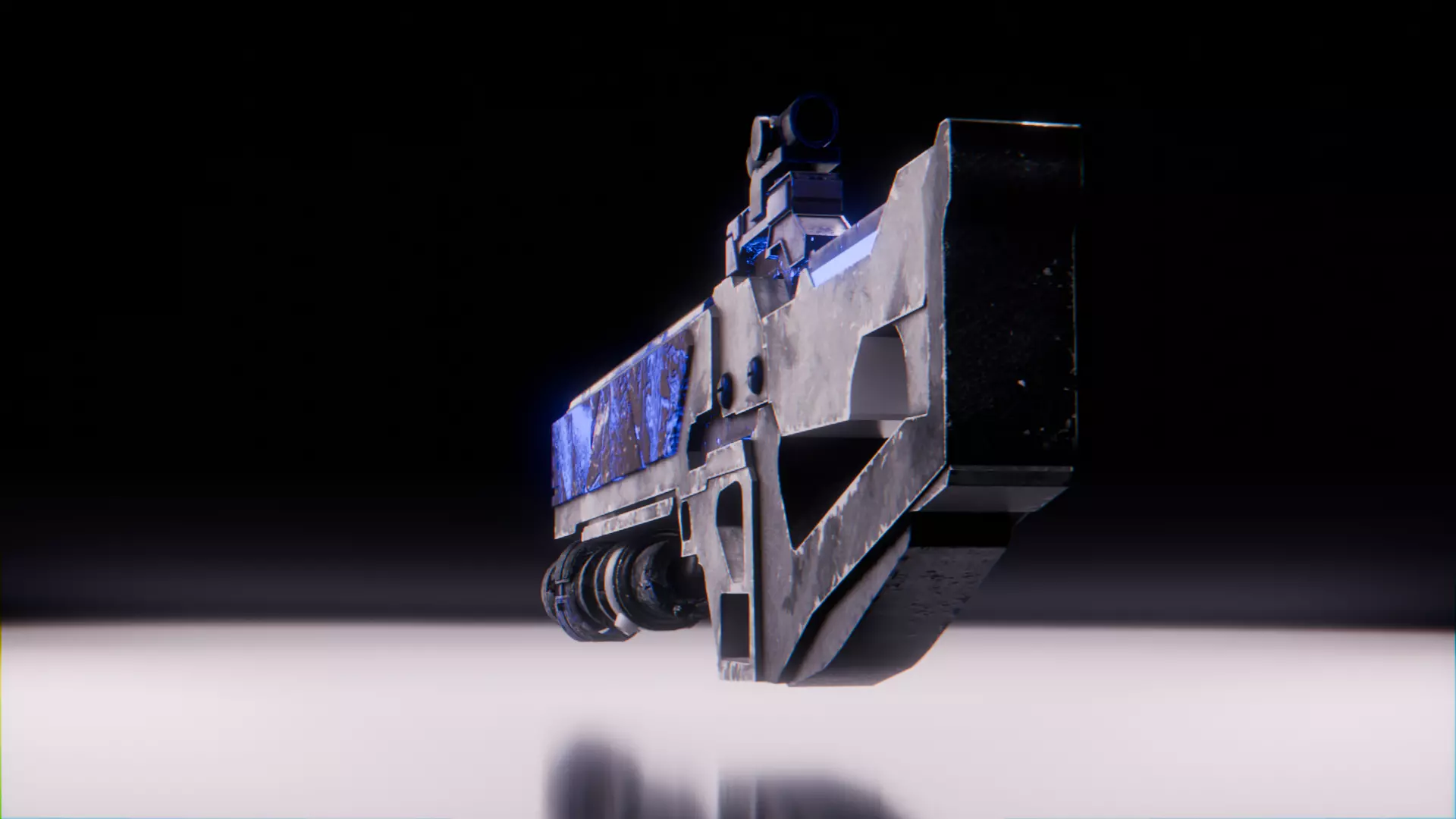 Scifi-Plasma Rifle Low-poly 3D model_5