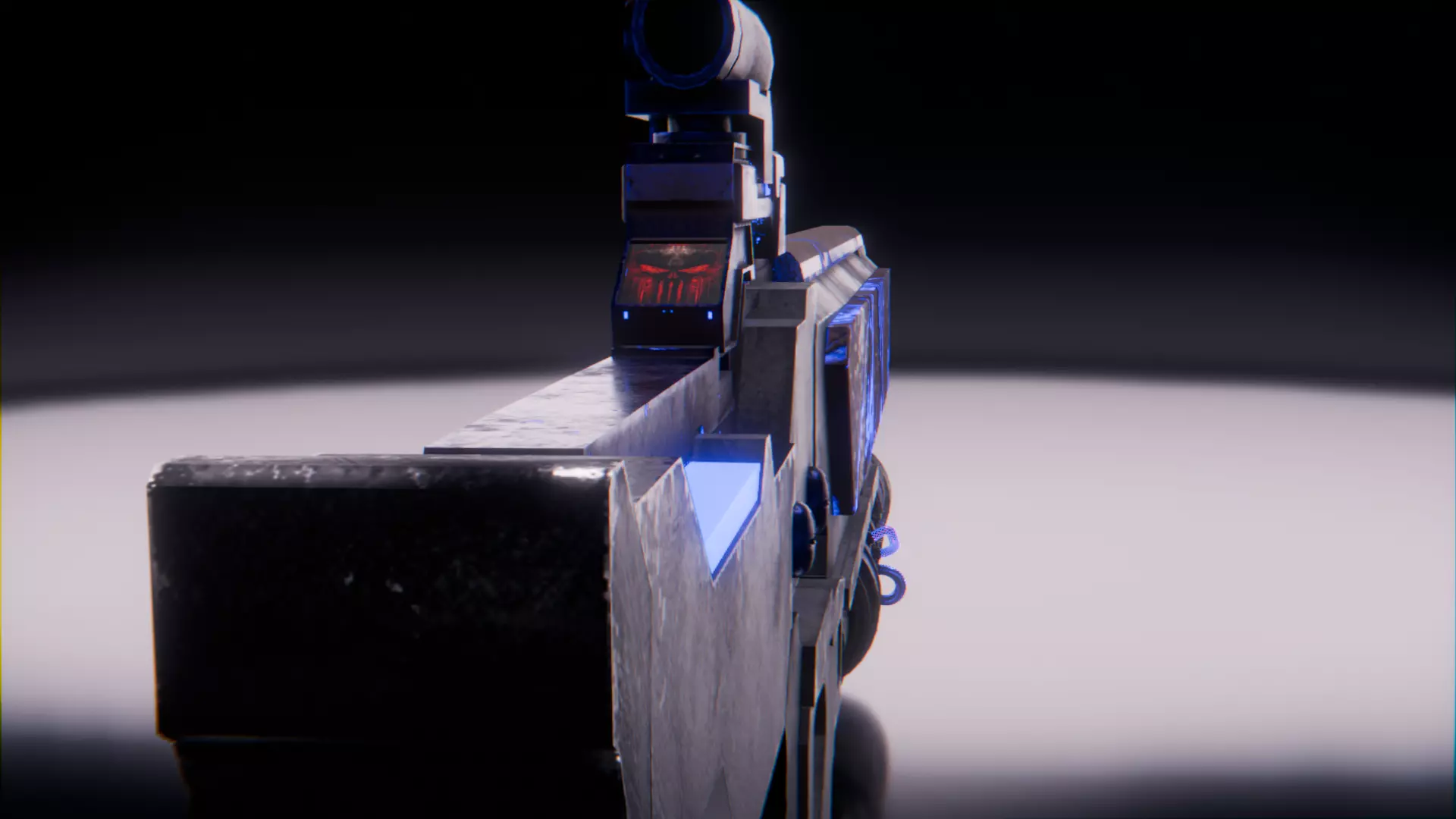 Scifi-Plasma Rifle Low-poly 3D model_6