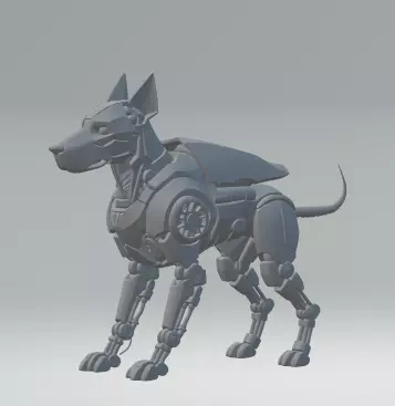 Fahrenheit 451 Mechanical Dog Collectible 3D Printable Model 3D print model_4