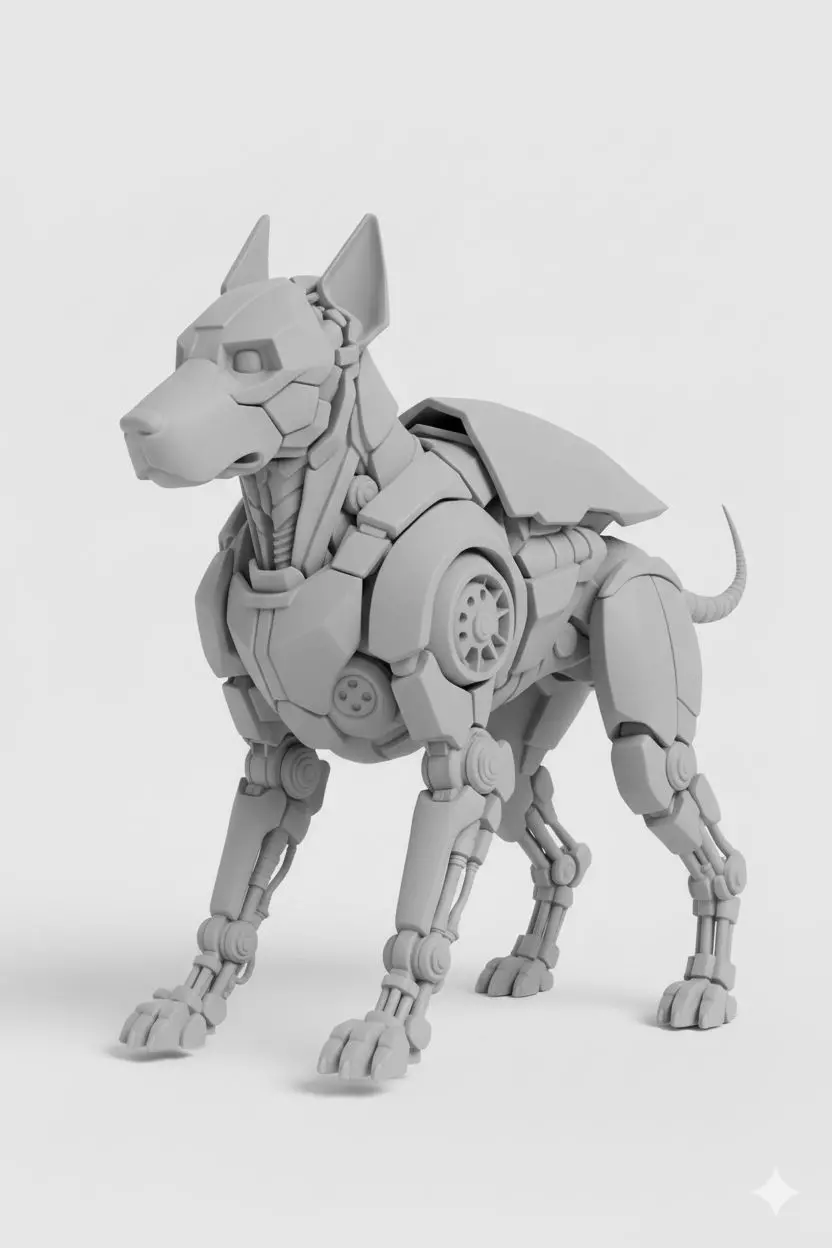 Fahrenheit 451 Mechanical Dog Collectible 3D Printable Model 3D print model_2