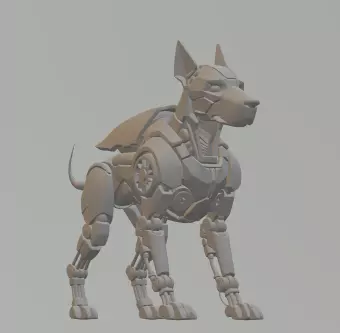 Fahrenheit 451 Mechanical Dog Collectible 3D Printable Model 3D print model_3