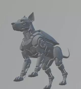 Fahrenheit 451 Mechanical Dog Collectible 3D Printable Model 3D print model_6