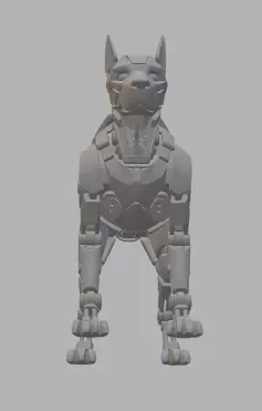 Fahrenheit 451 Mechanical Dog Collectible 3D Printable Model 3D print model_5