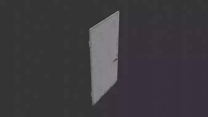 Metal Industrial Door Grey Steel