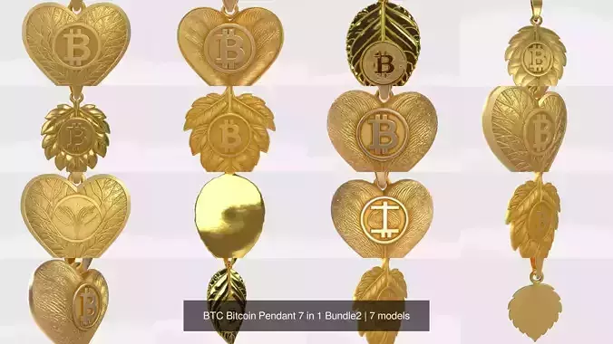 BTC Bitcoin Pendant 7 in 1 Bundle2