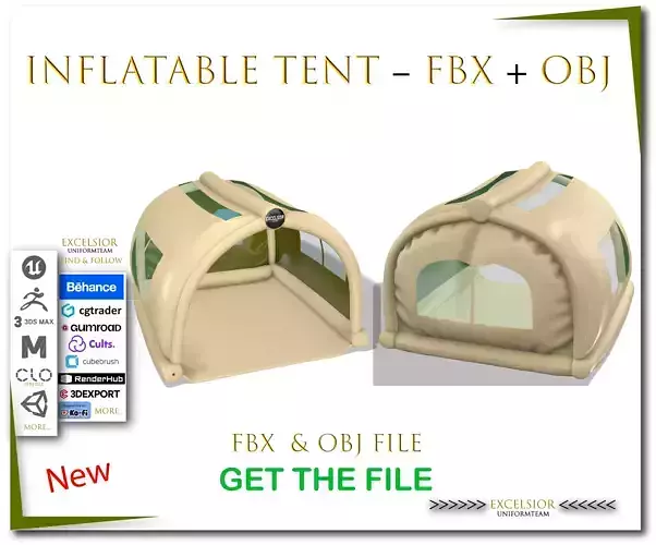 Inflatable Tent   FBX   OBJ