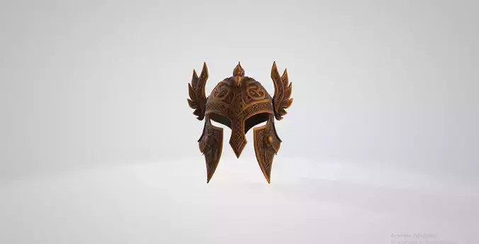 Ornate Bronze Helmet