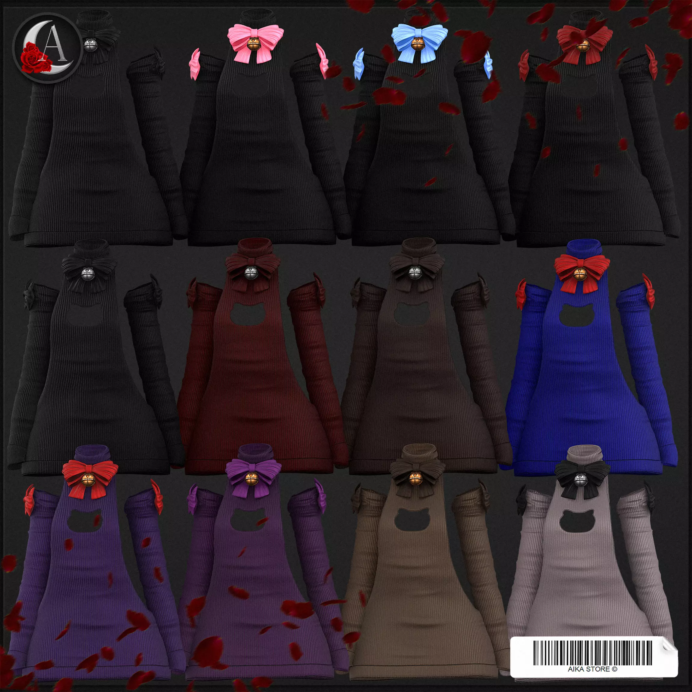 BACKLESS SWEATER Low-poly 3D model_5