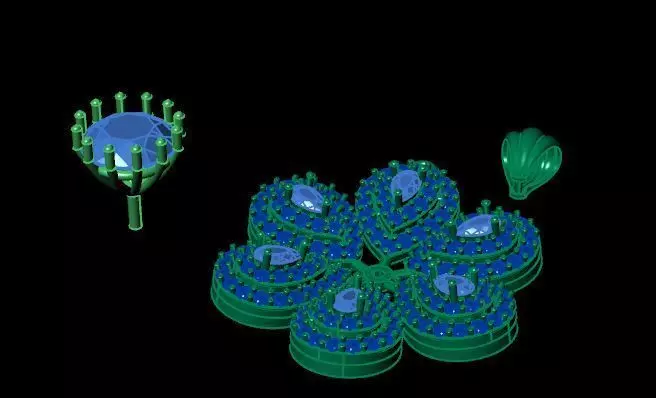 Diamond Ruby Pendant 3D Model  Floral Necklace Charm Design 3D print model_18