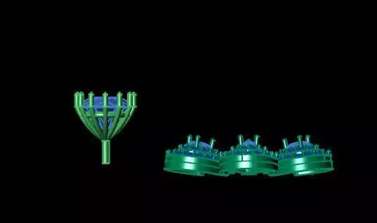 Diamond Ruby Pendant 3D Model  Floral Necklace Charm Design 3D print model_11