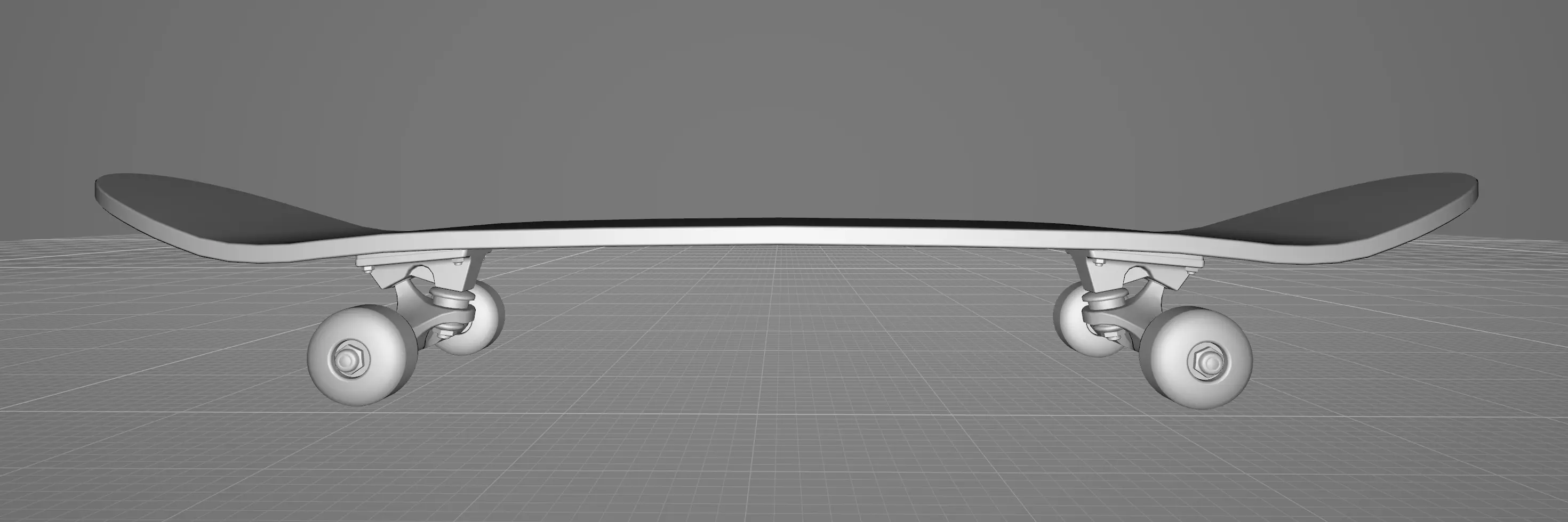 Skateboard - realistic and game-ready Low-poly 3D model_4