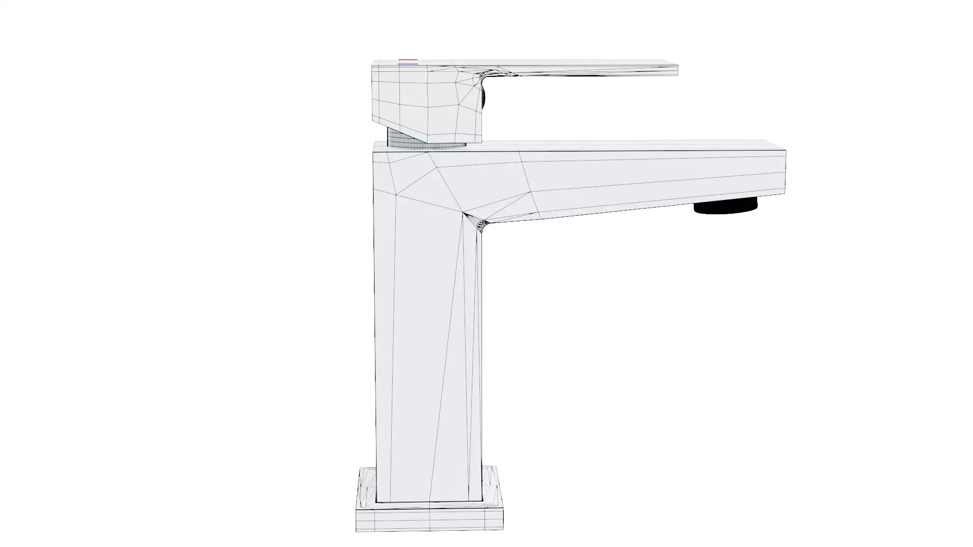 Water tap Low-poly 3D model_12