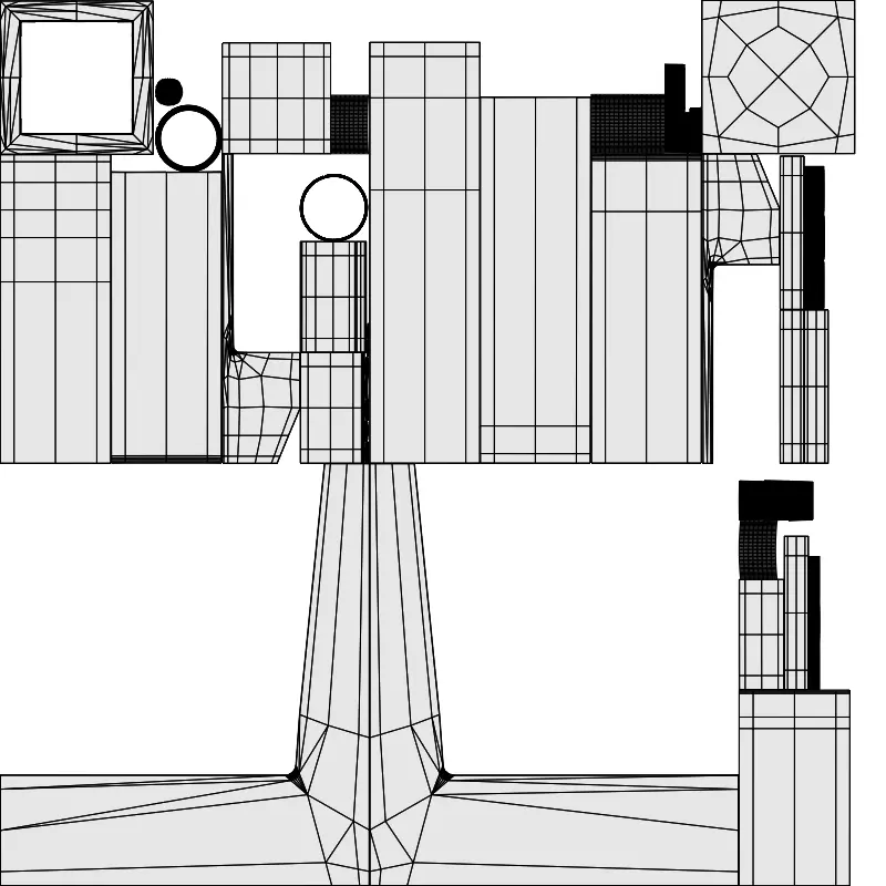 Water tap Low-poly 3D model_13