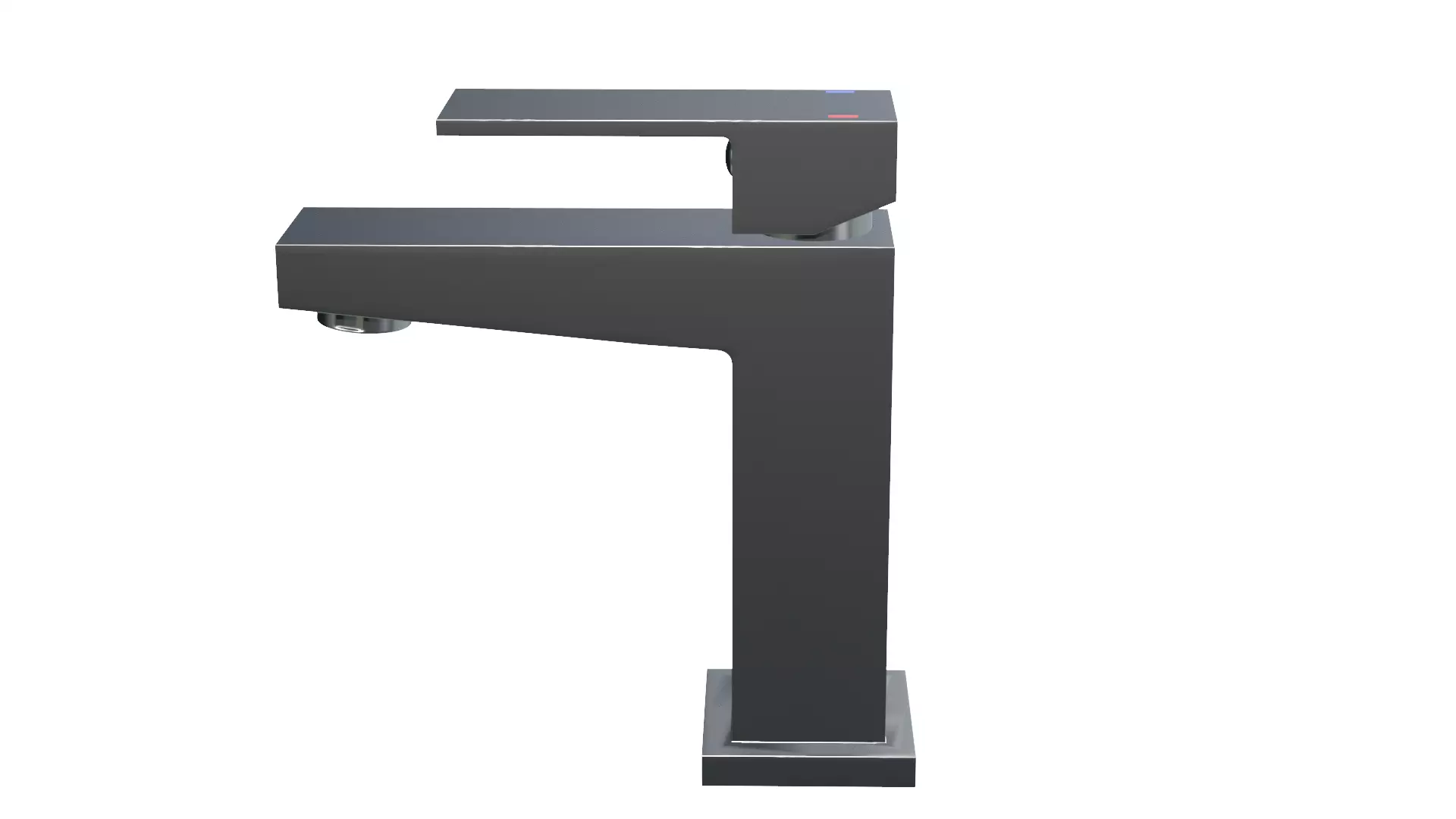 Water tap Low-poly 3D model_7