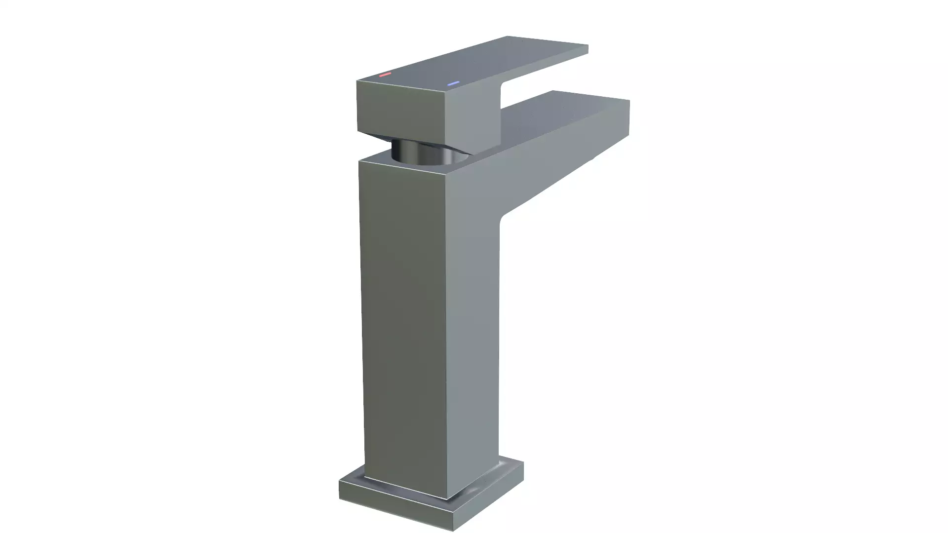 Water tap Low-poly 3D model_4