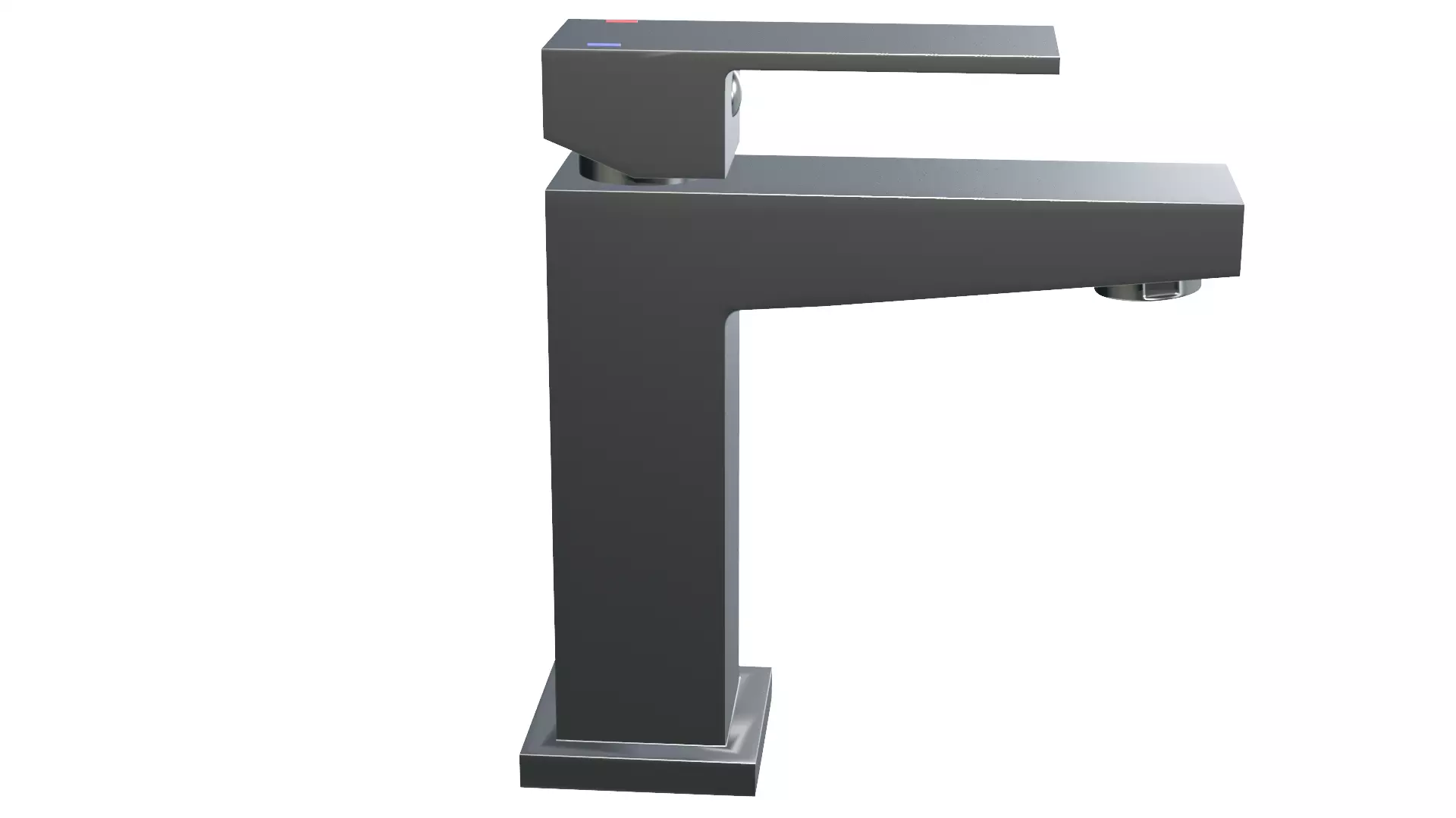 Water tap Low-poly 3D model_3