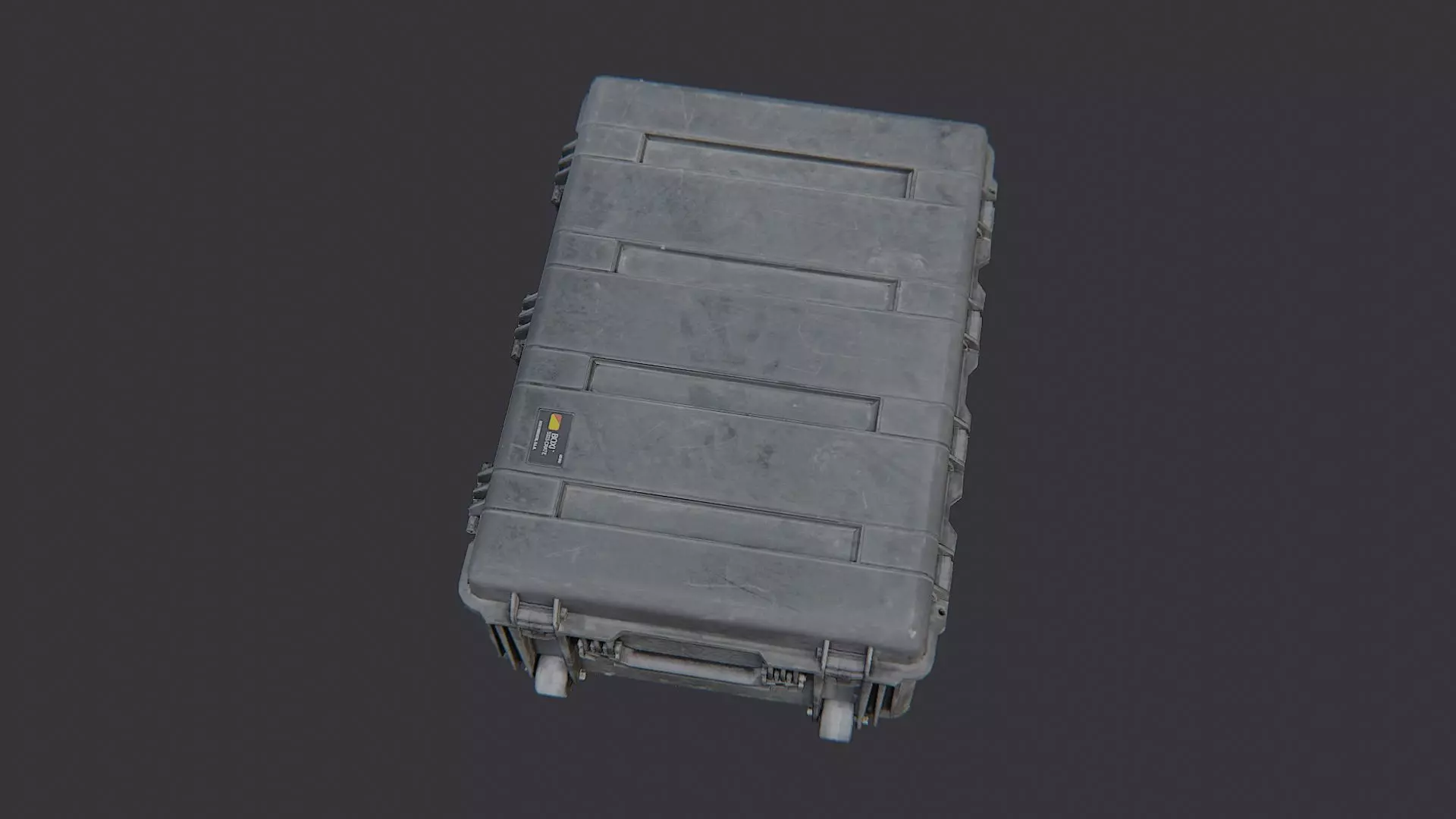 Plastic Storage Crate Industrial Container Low-poly 3D model_4