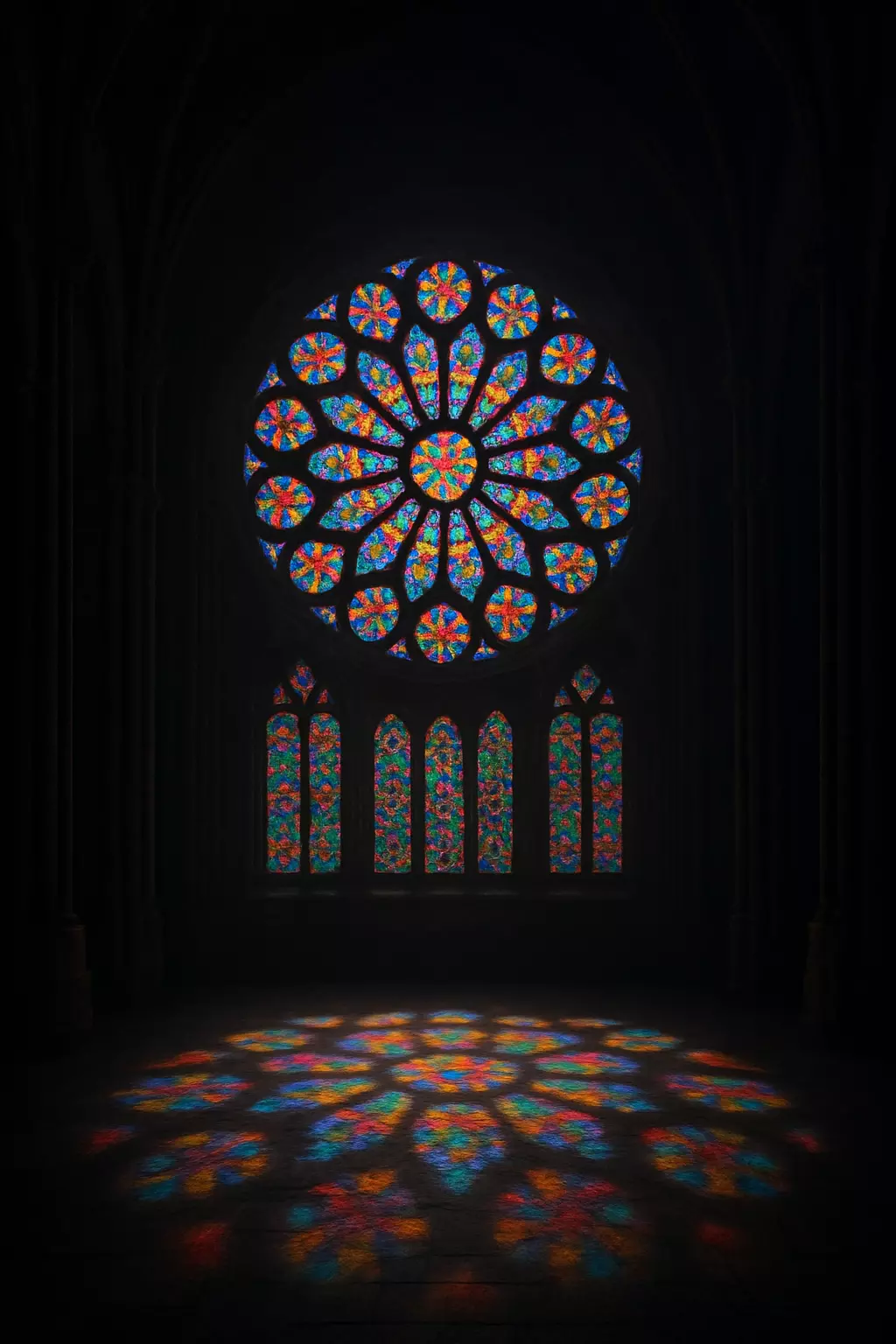 Medieval Rose Window 3D Model 3D model_0