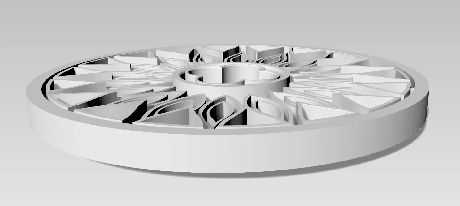 Medieval Rose Window 3D Model 3D model_4