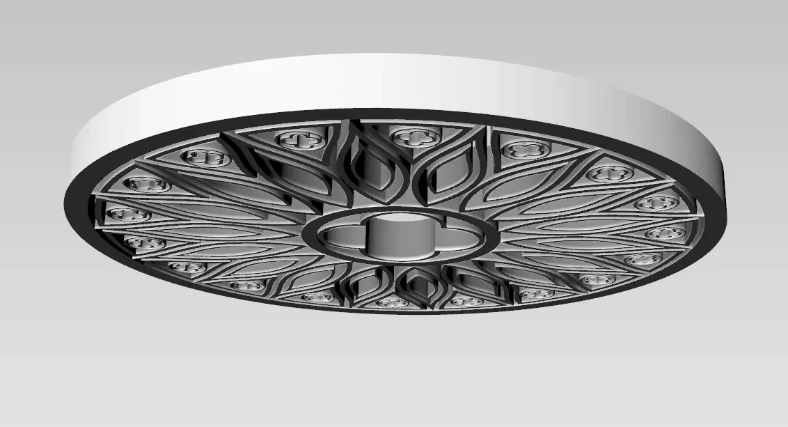 Medieval Rose Window 3D Model 3D model_2