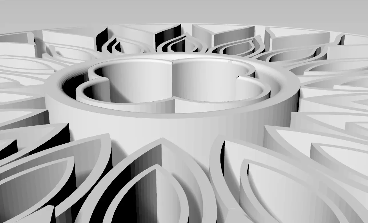 Medieval Rose Window 3D Model 3D model_6