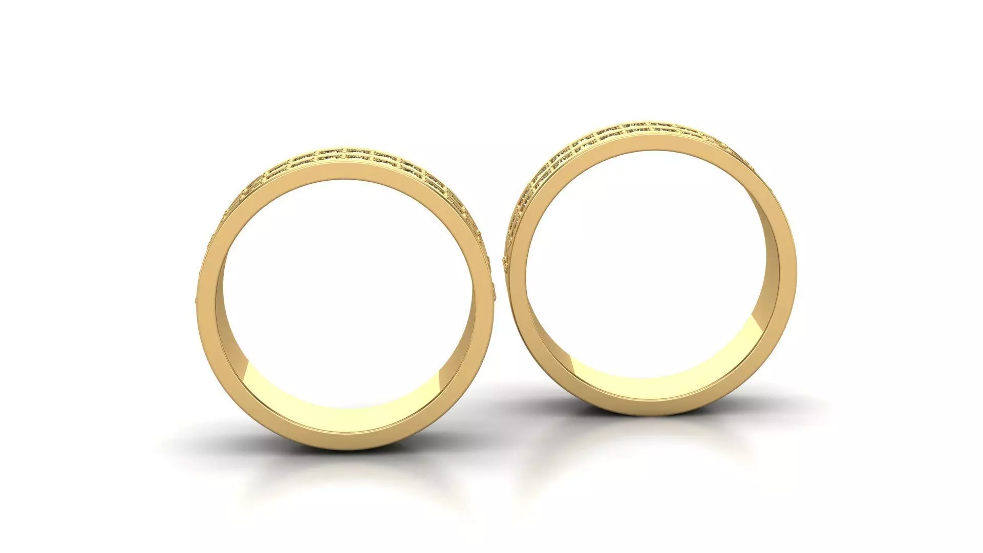 Double-Row Gem Band Set 3D print model_3