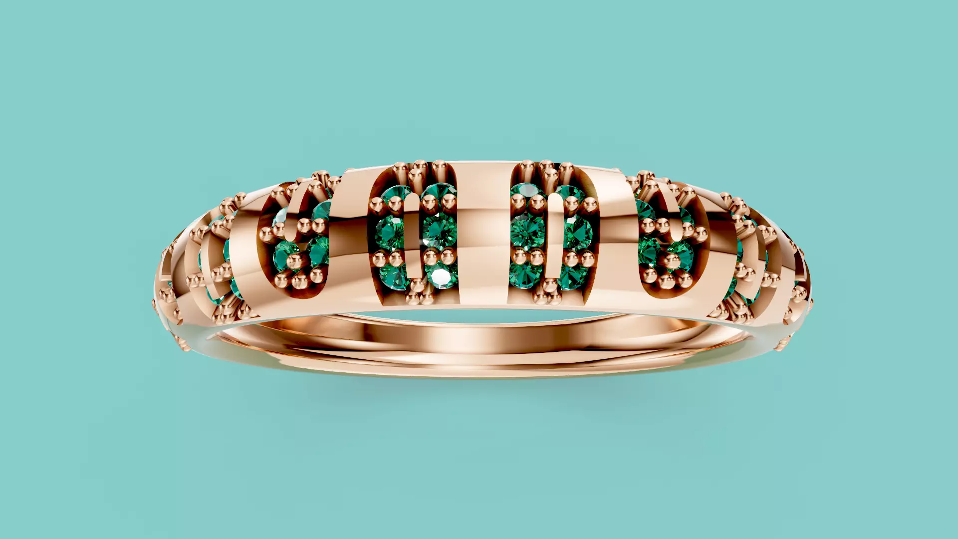  Aria Verde Ring 3D print model_9