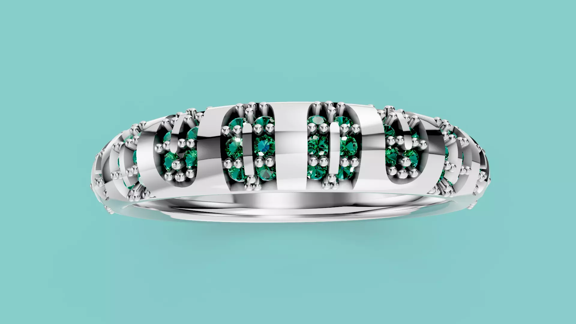  Aria Verde Ring 3D print model_6