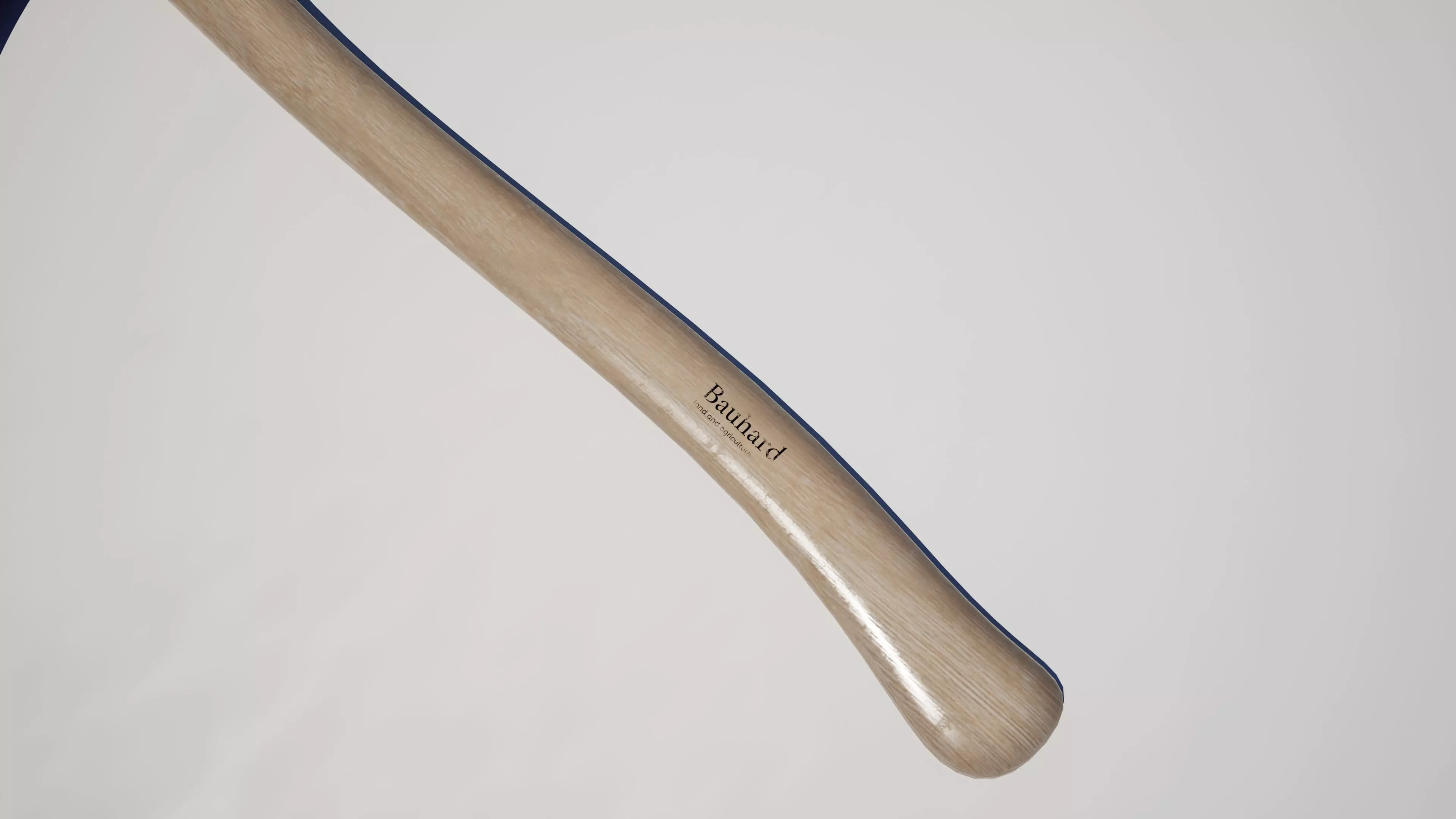 Wooden Axe Low-poly 3D model_4