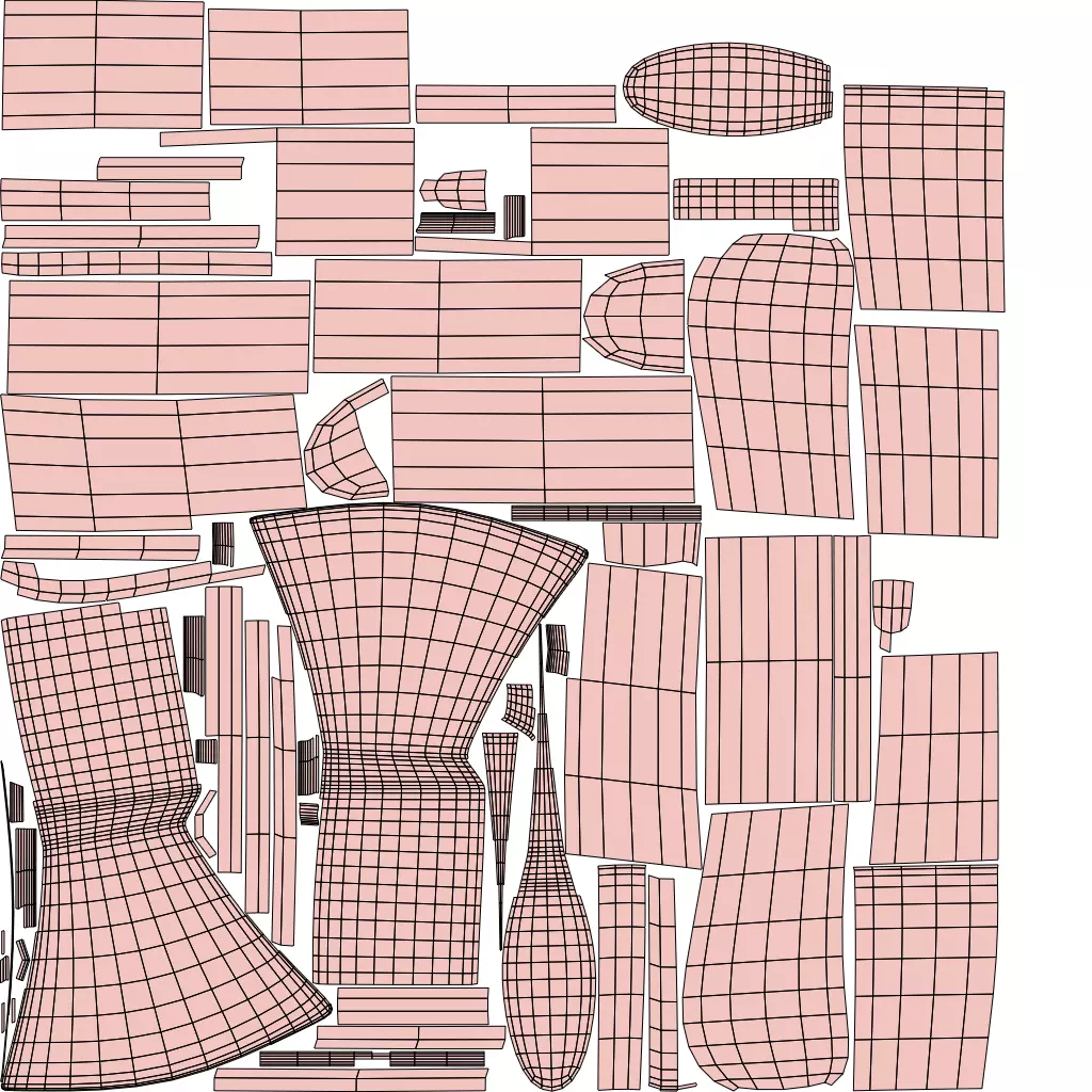 Wooden Axe Low-poly 3D model_7