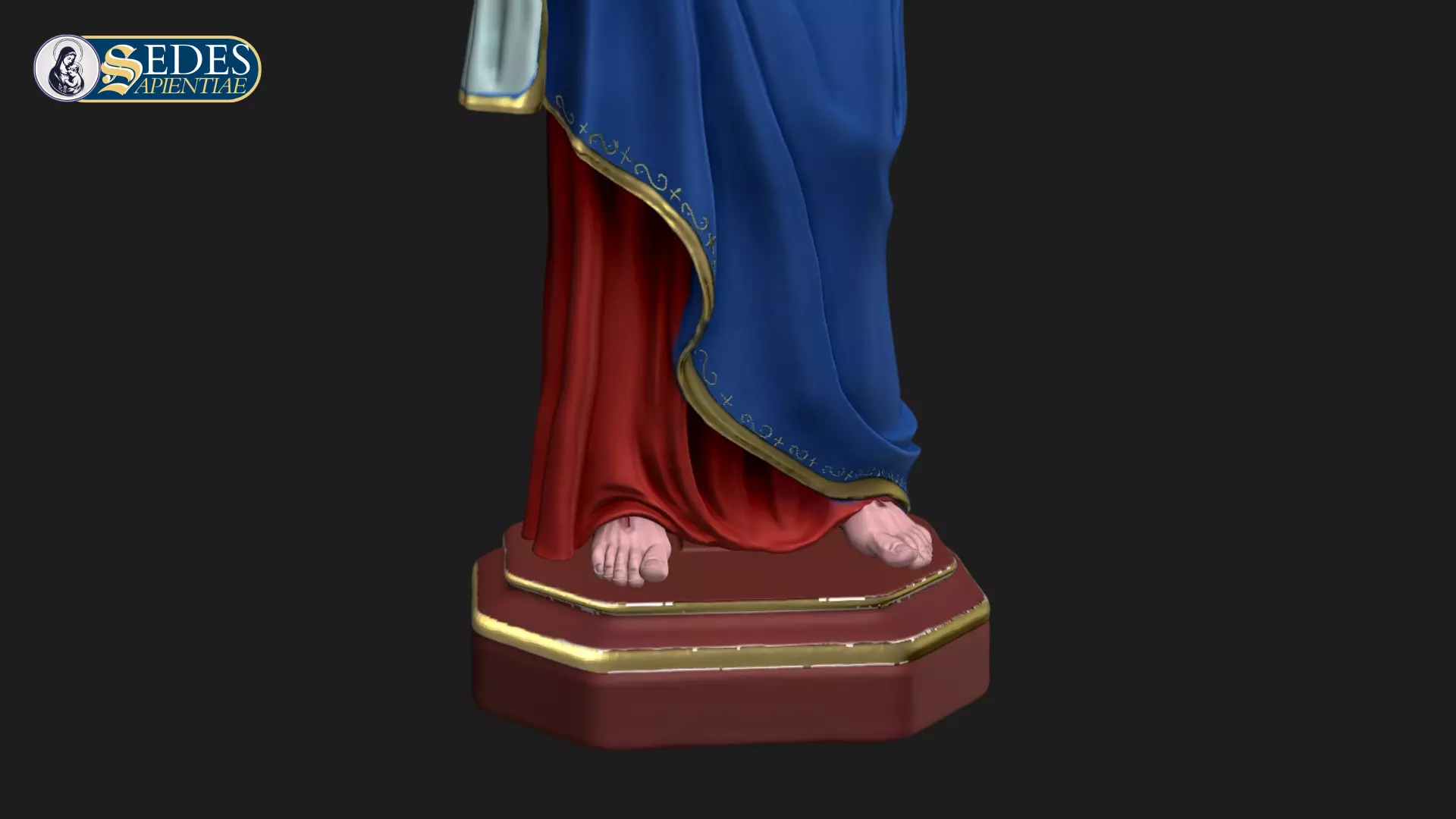 Sacred Heart of Jesus Catholic Art 3D print model_9