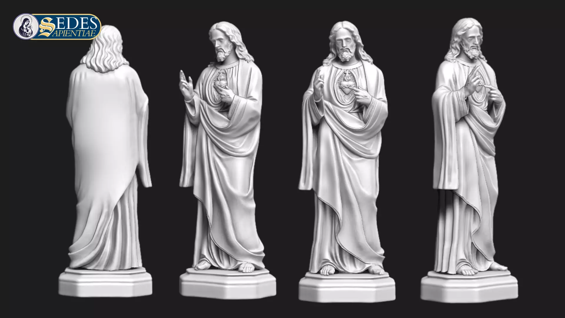 Sacred Heart of Jesus Catholic Art 3D print model_3