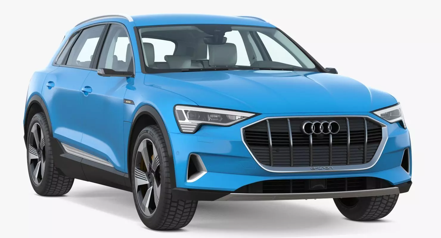 Audi e tron Electric SUV 3D Model Low-poly 3D model_30