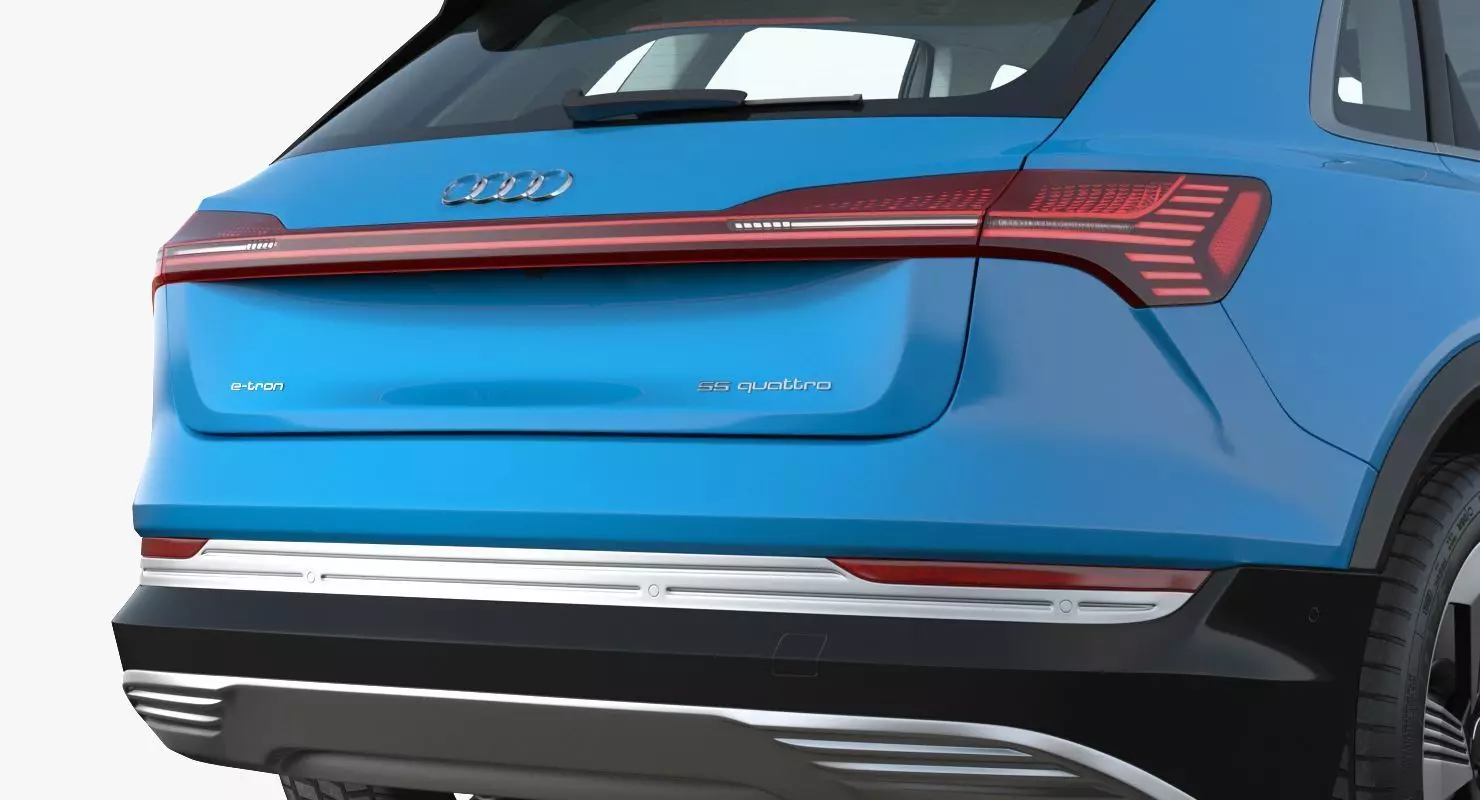 Audi e tron Electric SUV 3D Model Low-poly 3D model_23