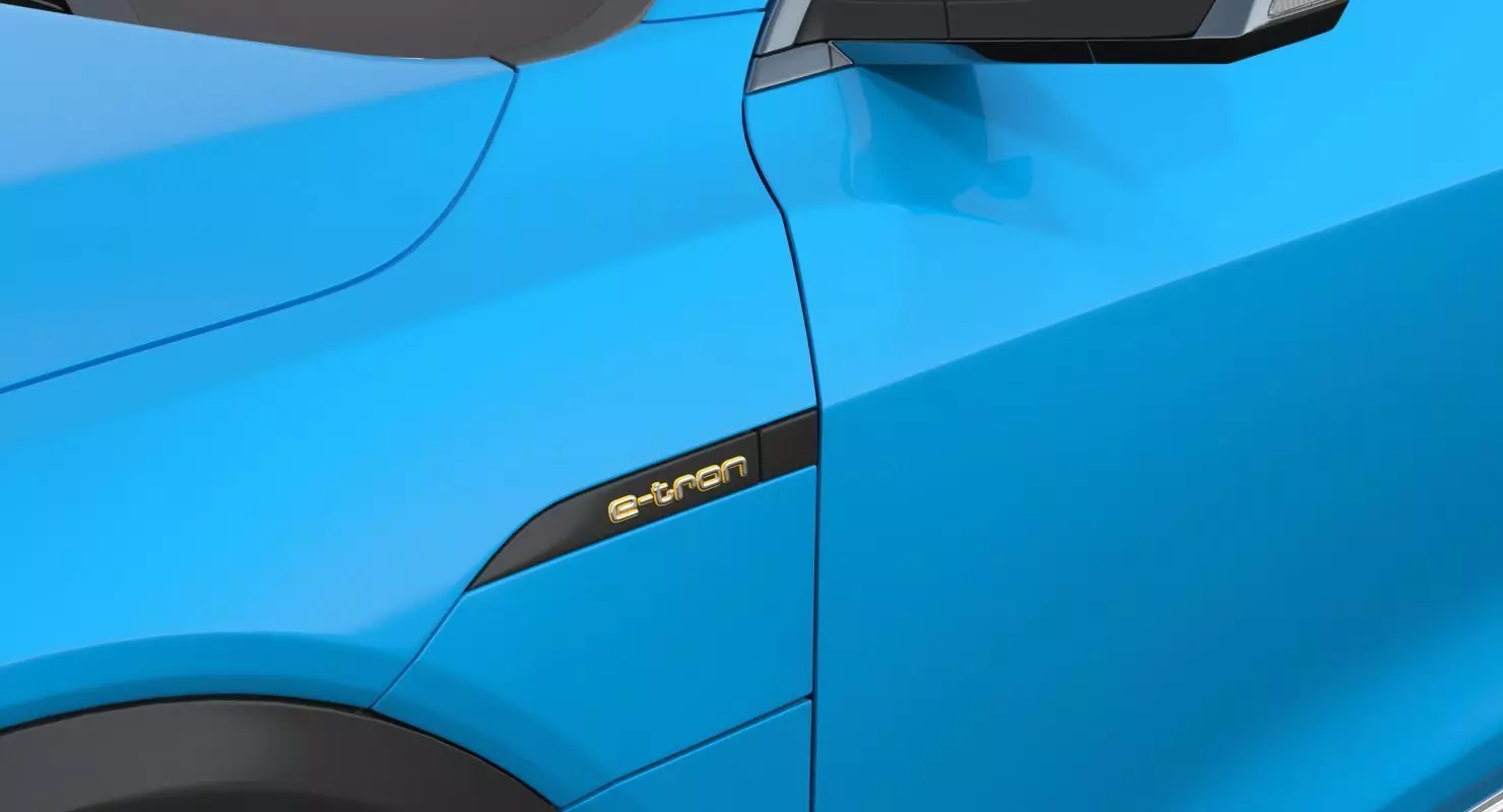 Audi e tron Electric SUV 3D Model Low-poly 3D model_17