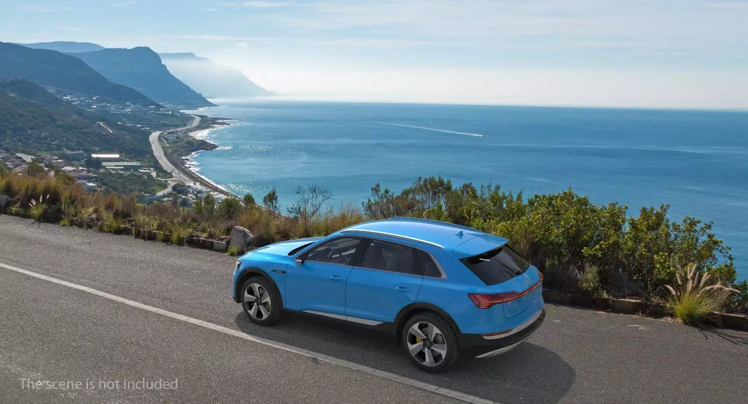 Audi e tron Electric SUV 3D Model Low-poly 3D model_26