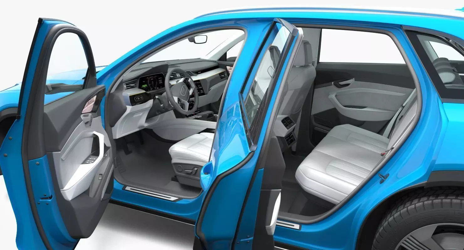 Audi e tron Electric SUV 3D Model Low-poly 3D model_12