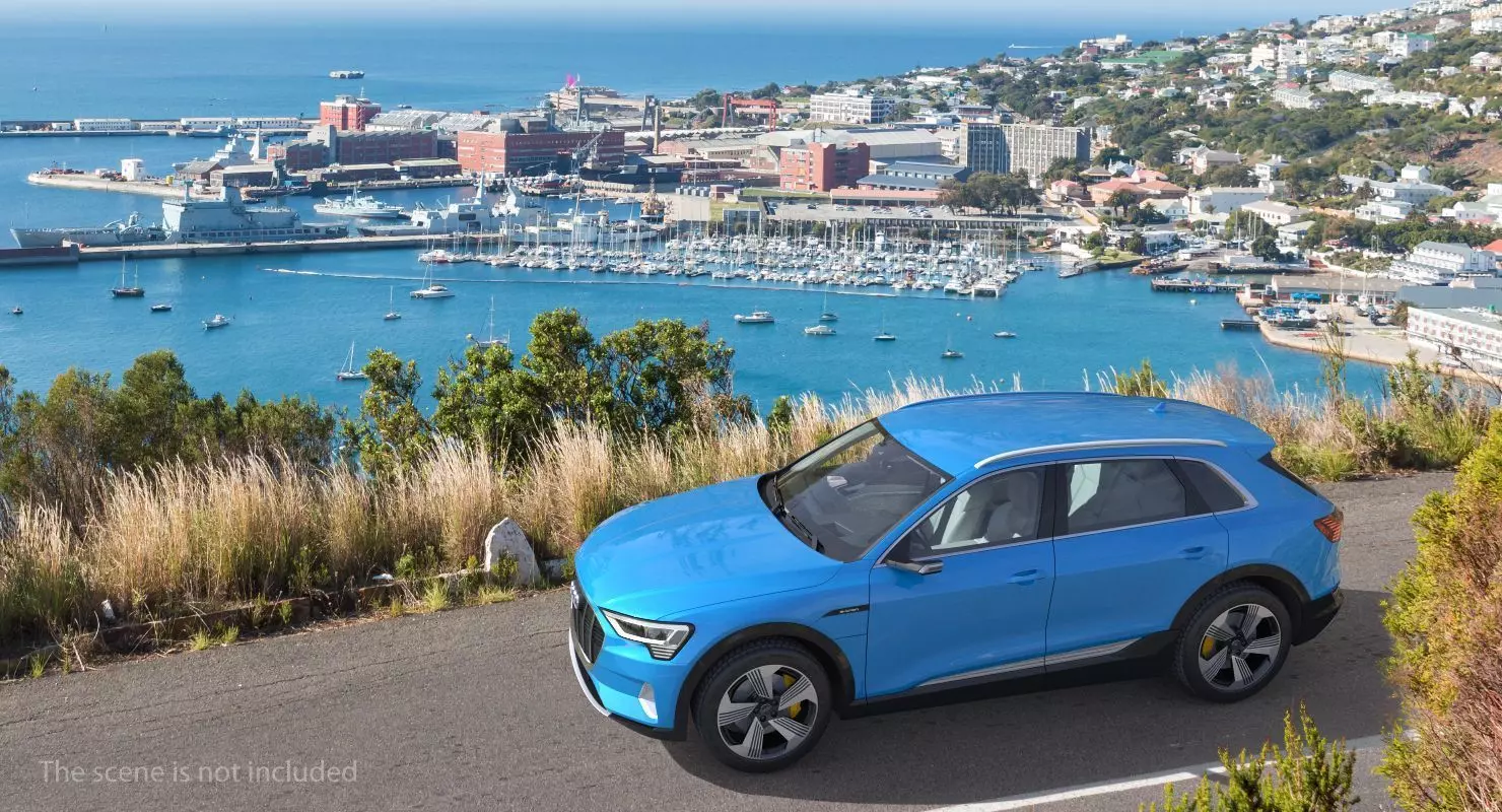 Audi e tron Electric SUV 3D Model Low-poly 3D model_28