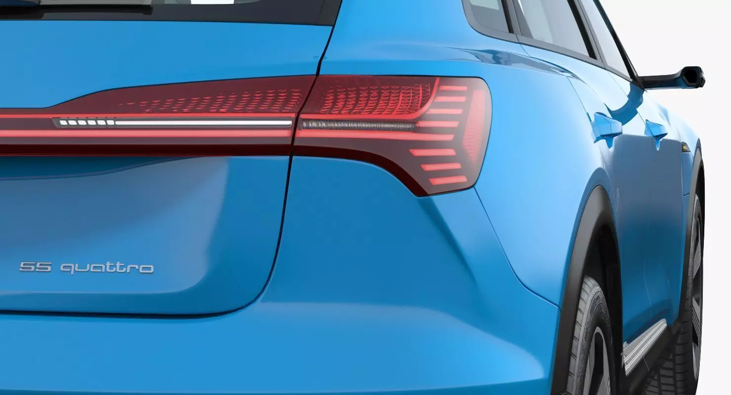 Audi e tron Electric SUV 3D Model Low-poly 3D model_21